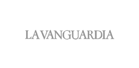 Logotipo de La Vanguardia como medio de comunicación colaborador de la psicóloga Sofía Pérez en Barcelona